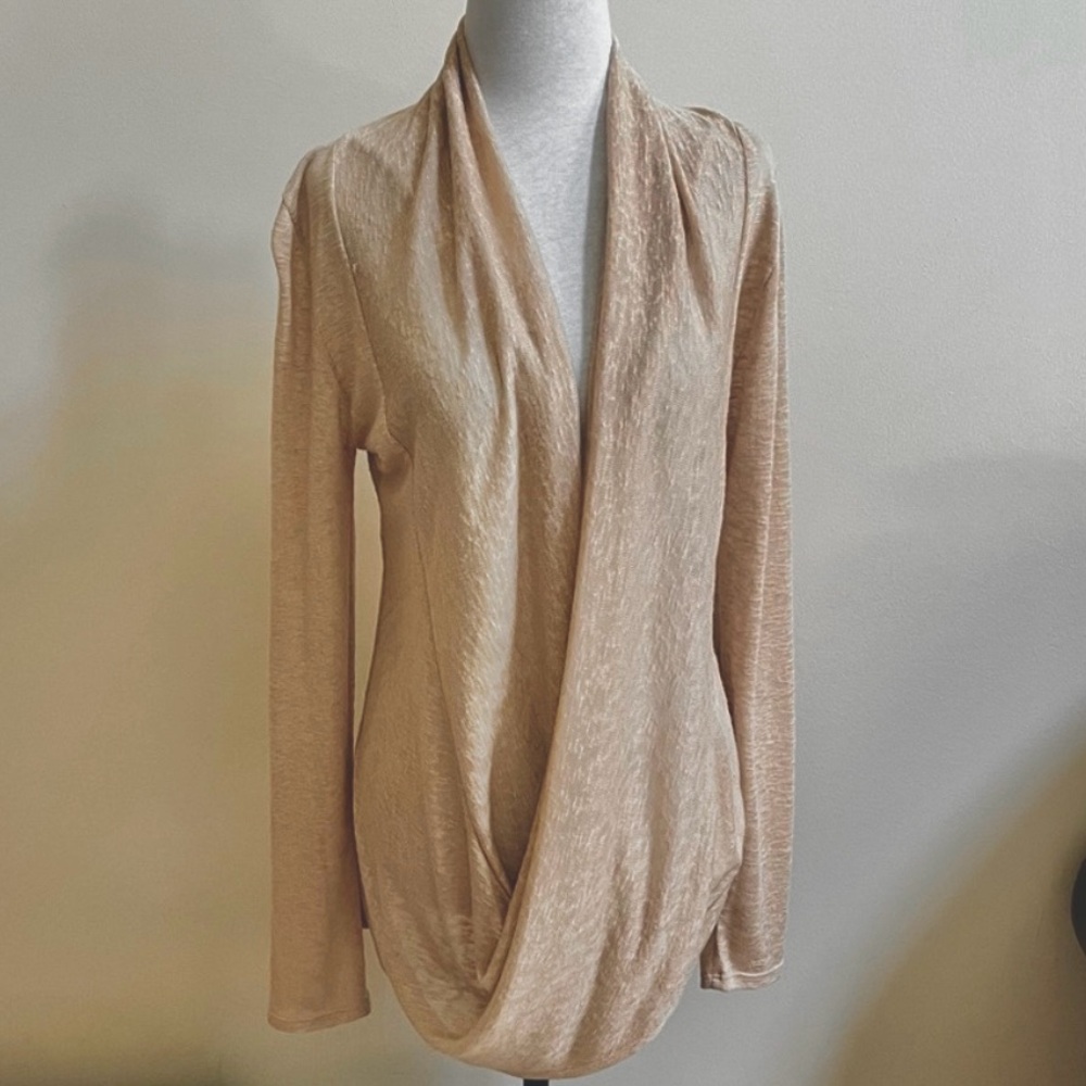 NWOT~J mode~Wrap Sweater~Size XL~Sand